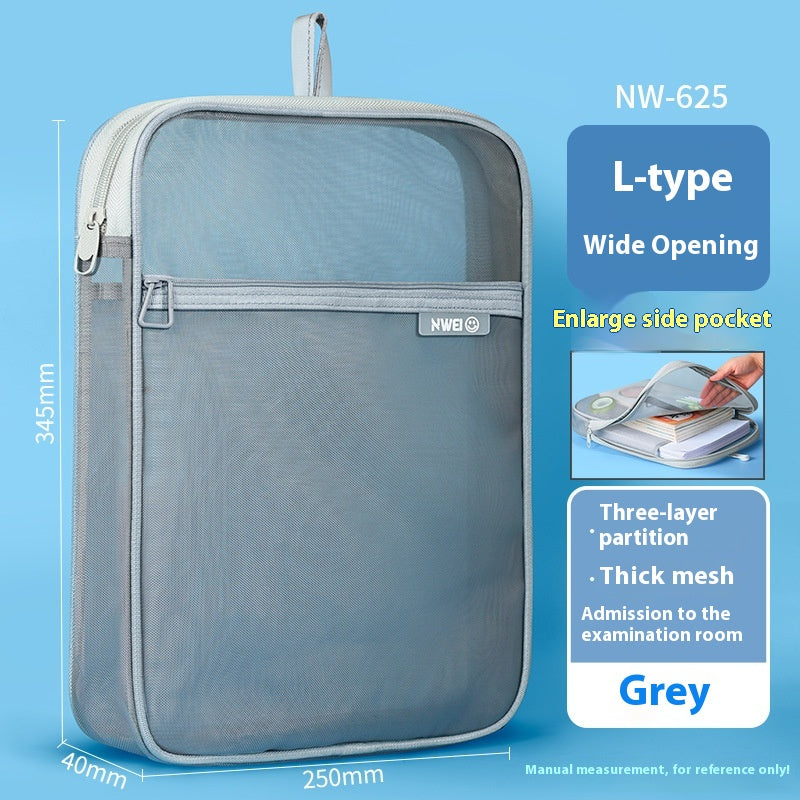 Type L Sujet Sujet Classification Dossier Sac d'entreposage transparent en papier d'essai