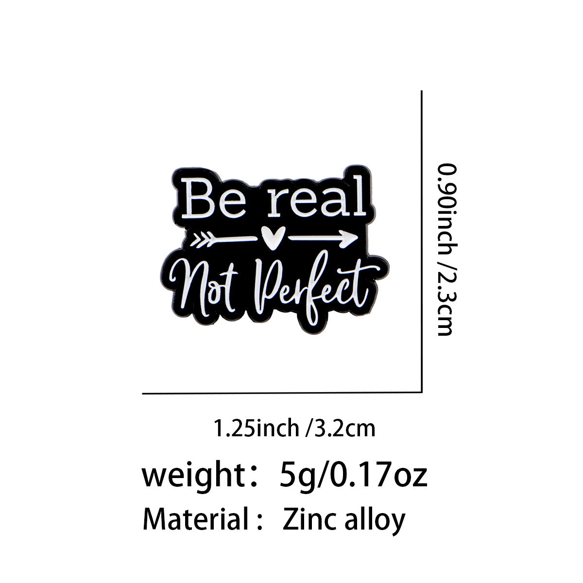 Broche de lettre anglaise mode et créative