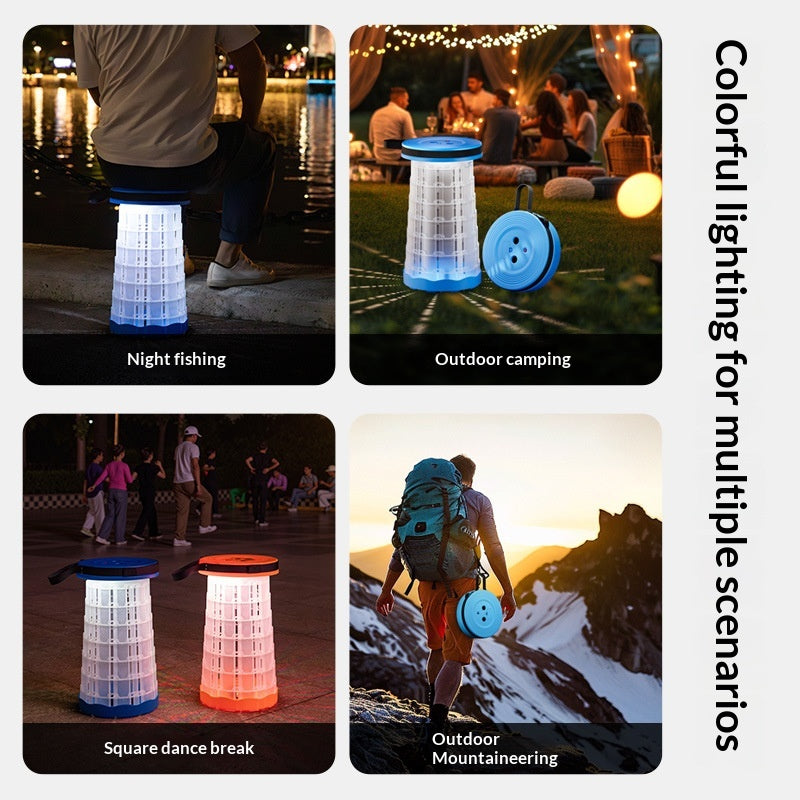 Tabouret portable et pliable idéal pour le camping en montagne