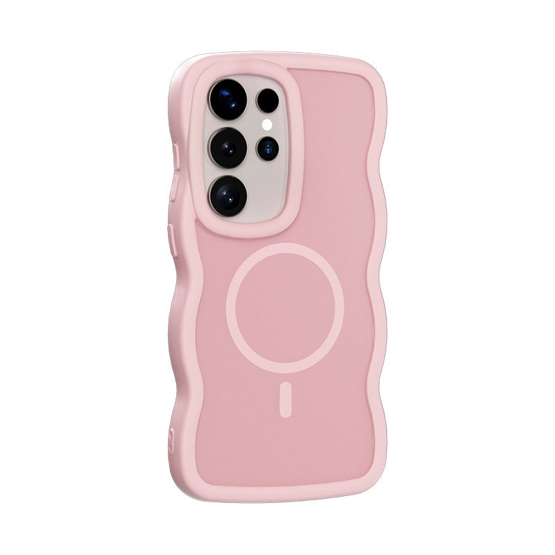 Coque de téléphone magnétique à sensation de peau en deux en un