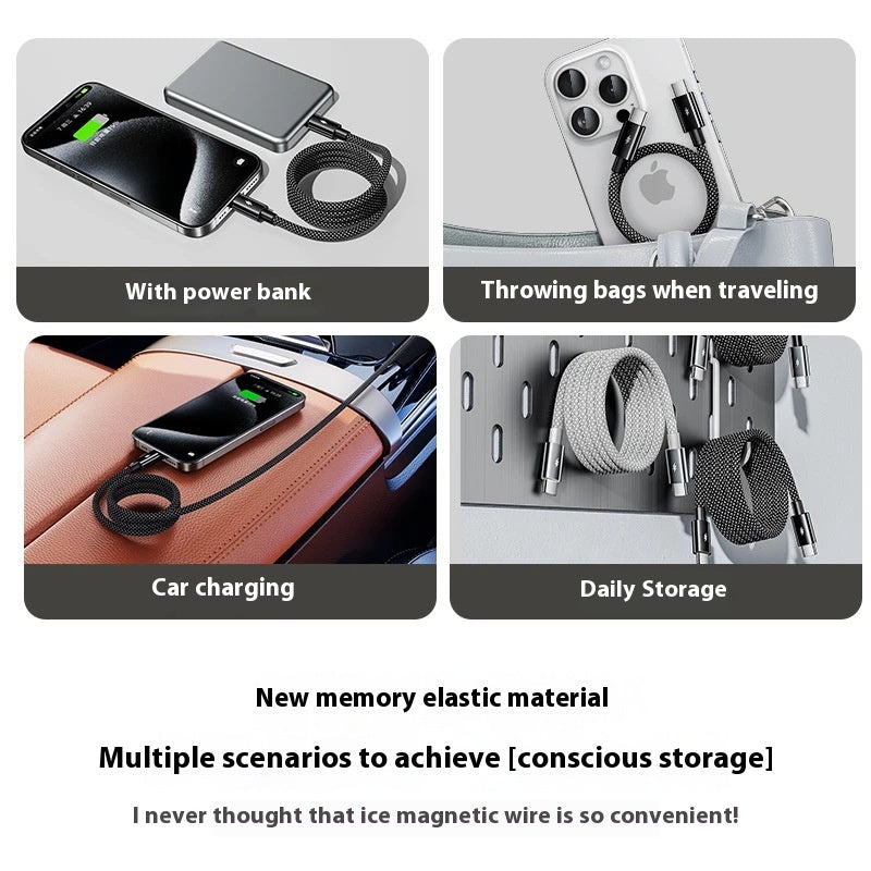 Magnetic Fast Charging Type-C Data Cable