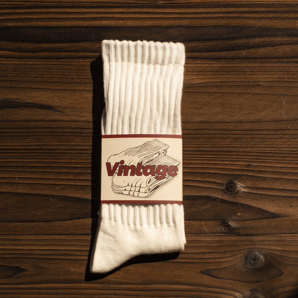 Chaussettes longues américaines Retro style japonais pour homme