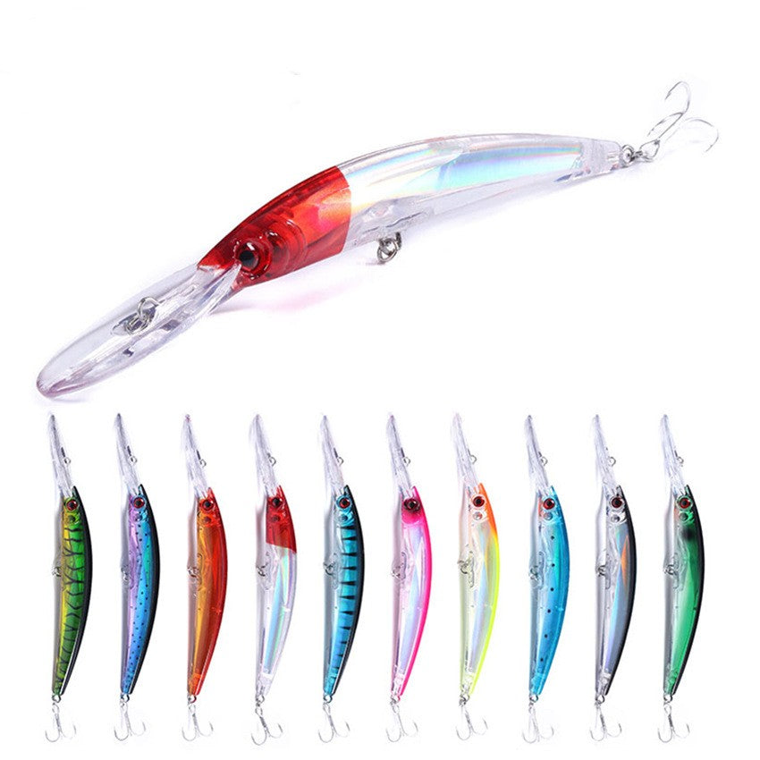 Hengjia Long Cast Sea Fishing Mino Simulation de faux bec flottant loin