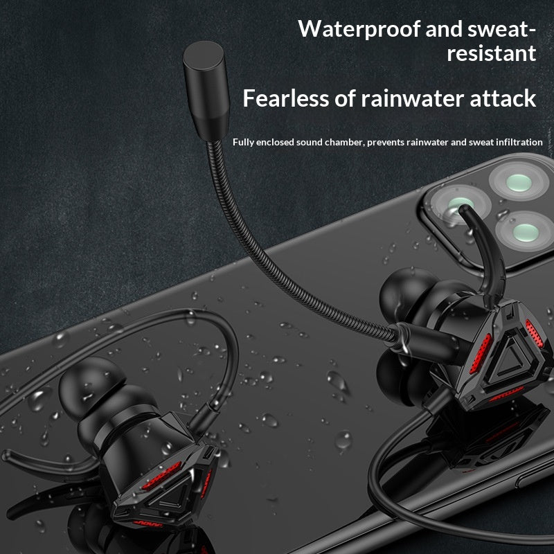Portable jeu oreillette filaire à l'oreille avec microphone pour téléphones et ordinateurs