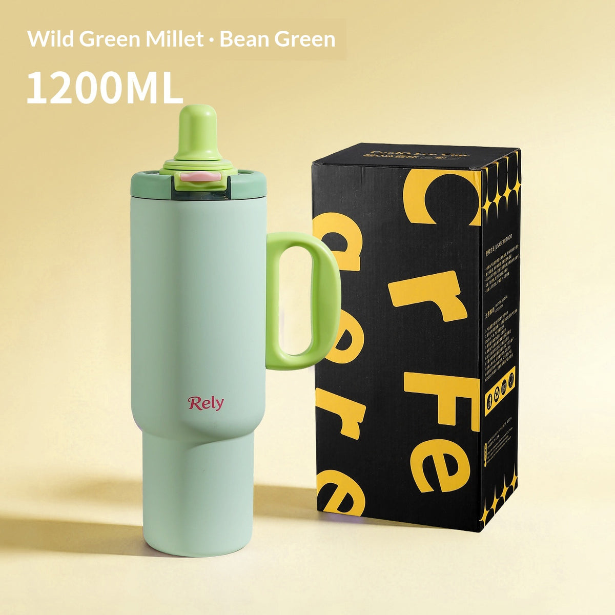 Mug élégant en acier inoxydable de grande capacité