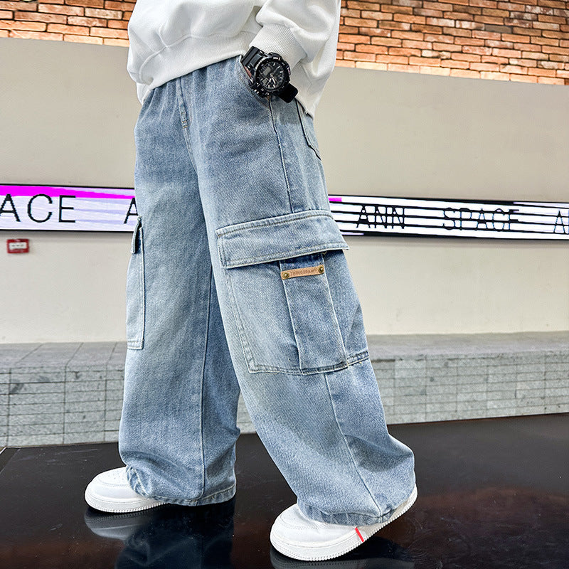Jeans des garçons printemps et automne