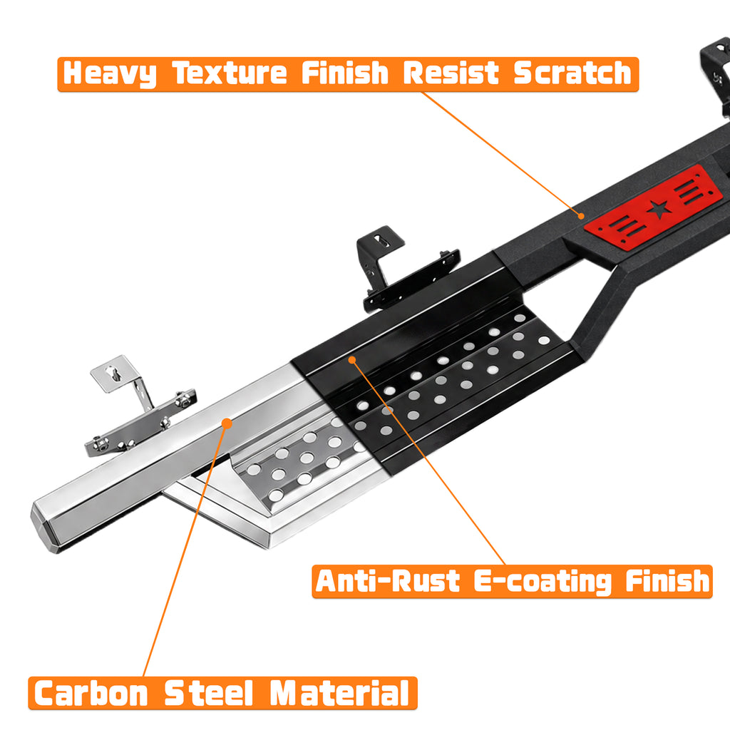 Planches de course de style hexagonal Compatibles avec la Jeep Gladiator Jt 4 Door 2020. Fabriqué avec C