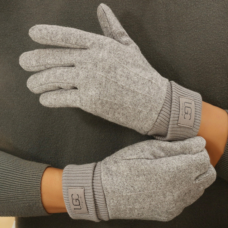 Gants thermiques d'hiver pour hommes en cachemire