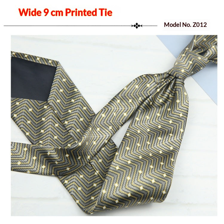 Tie vintage imprimé casual