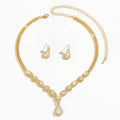 Femmes 2 Pcs French Style Light Luxury Ensemble de bijoux pour mariée