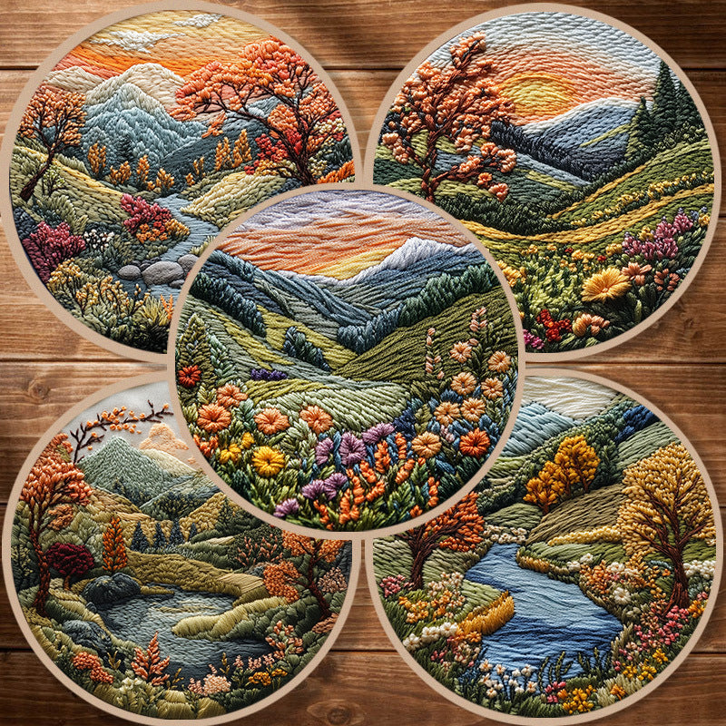 Broderie Diy Cloth Art Matériau Kit