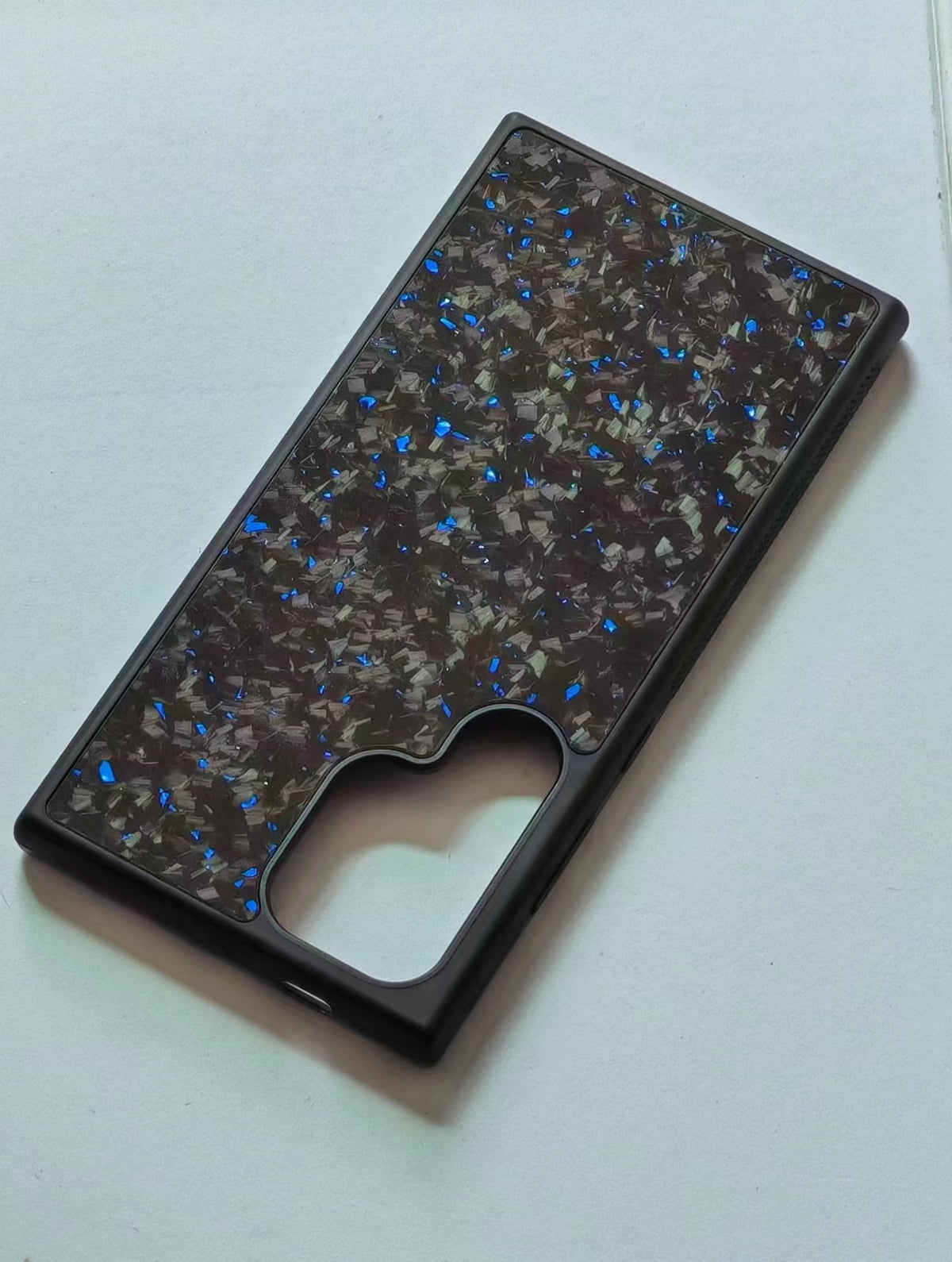 Boîtier téléphonique en fibre de carbone en silicone