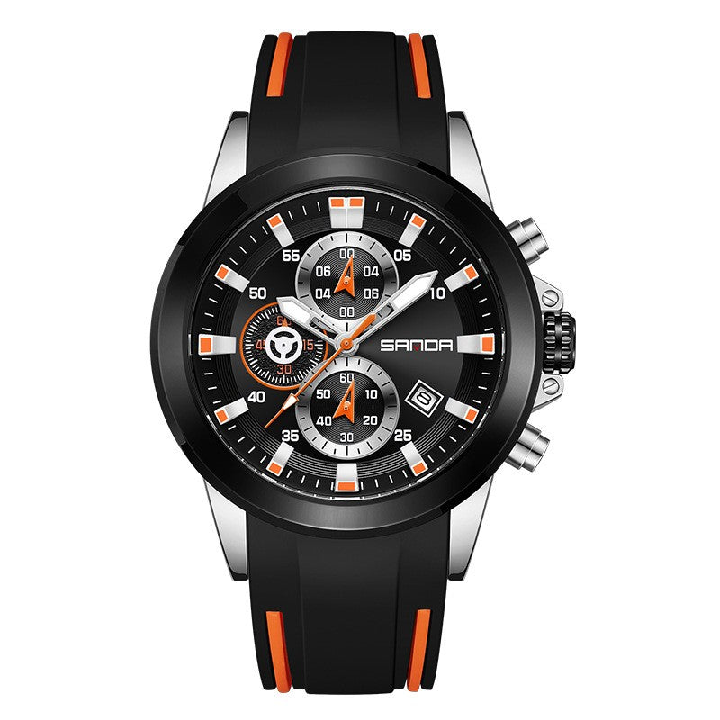 Men's Quartz Watch Fashion Calendar