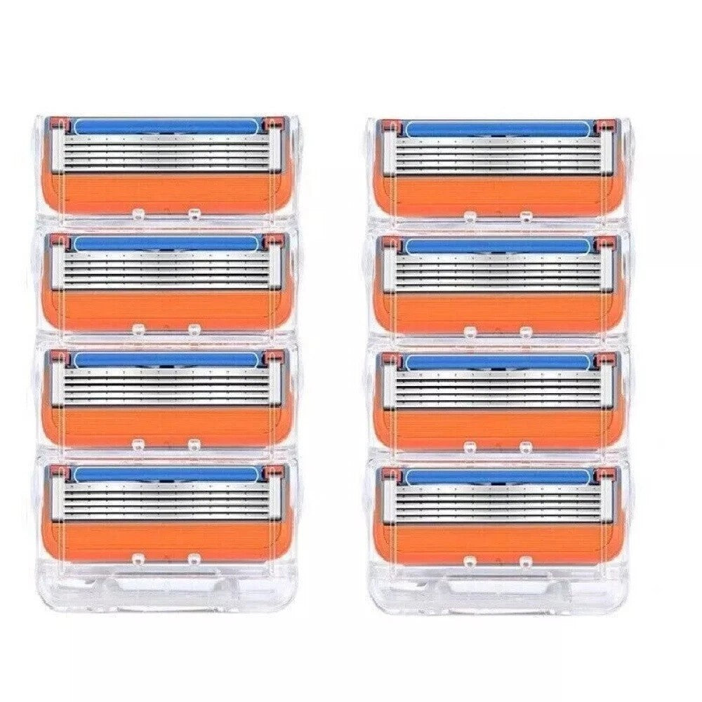 Porte-lames en acier inoxydable démonté 8PCS pour lames de rasoir pour hommes