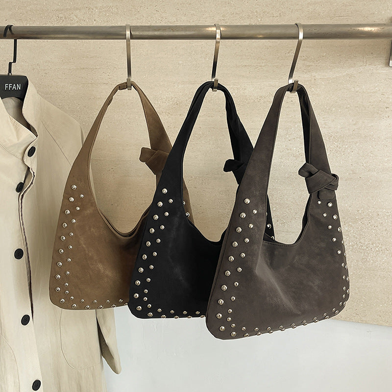 Sac à bandoulière vintage de grande capacité à la mode