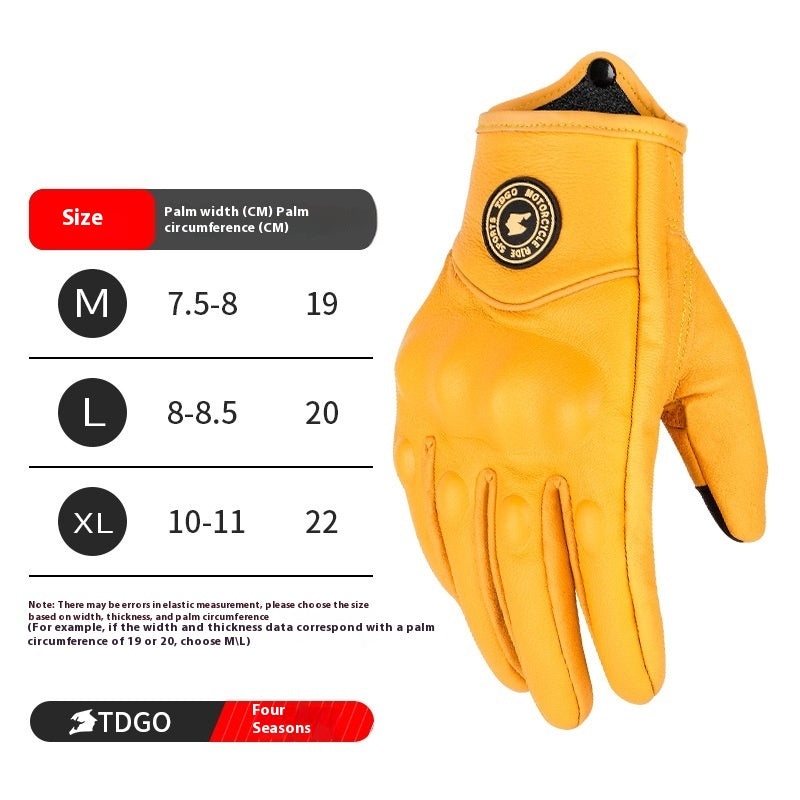 Été résistant à la goutte Respirant et coupe-vent Gants électrombiles Harley Retro Biker