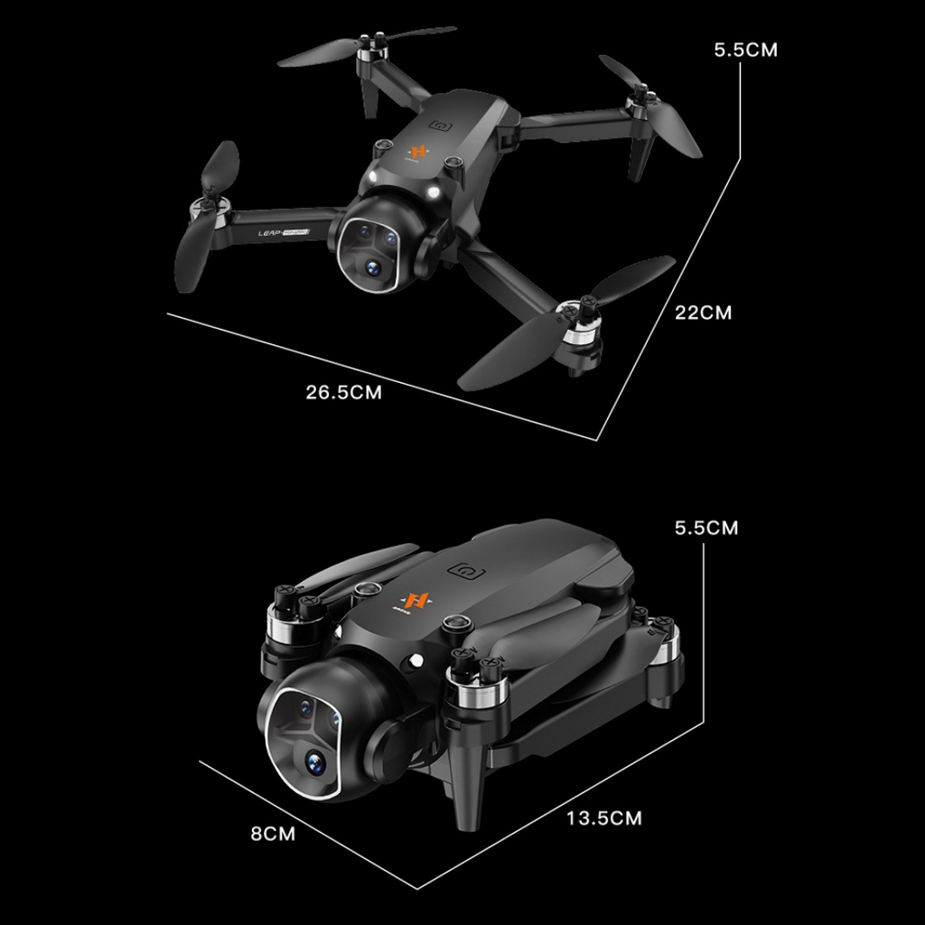 Contrôle d'écran X5-2.8 pouces - double drone électrique--noir