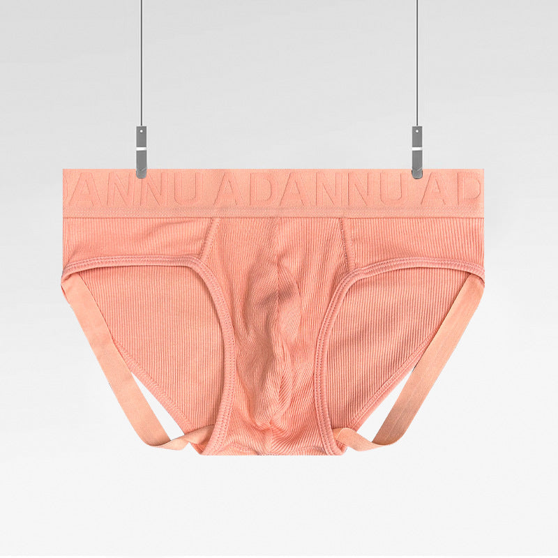 Slips respirants en coton taille basse double pour hommes