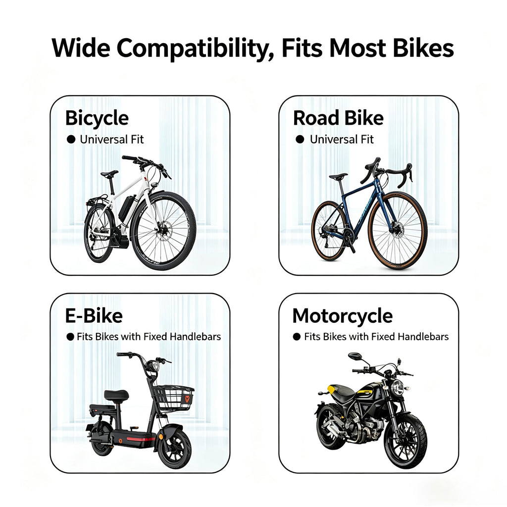 360 Support de caméra d'action pour moto E Bike Road Bike Support de poignée de vélo pour spor