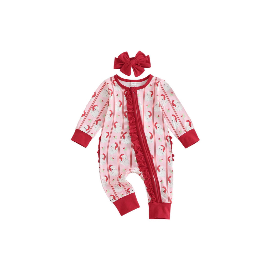 Romper en coton volant pour les filles