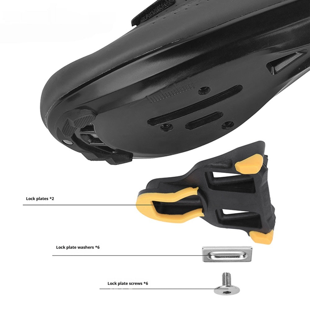 Road bike pedals with SPD Cleats and a clipless system