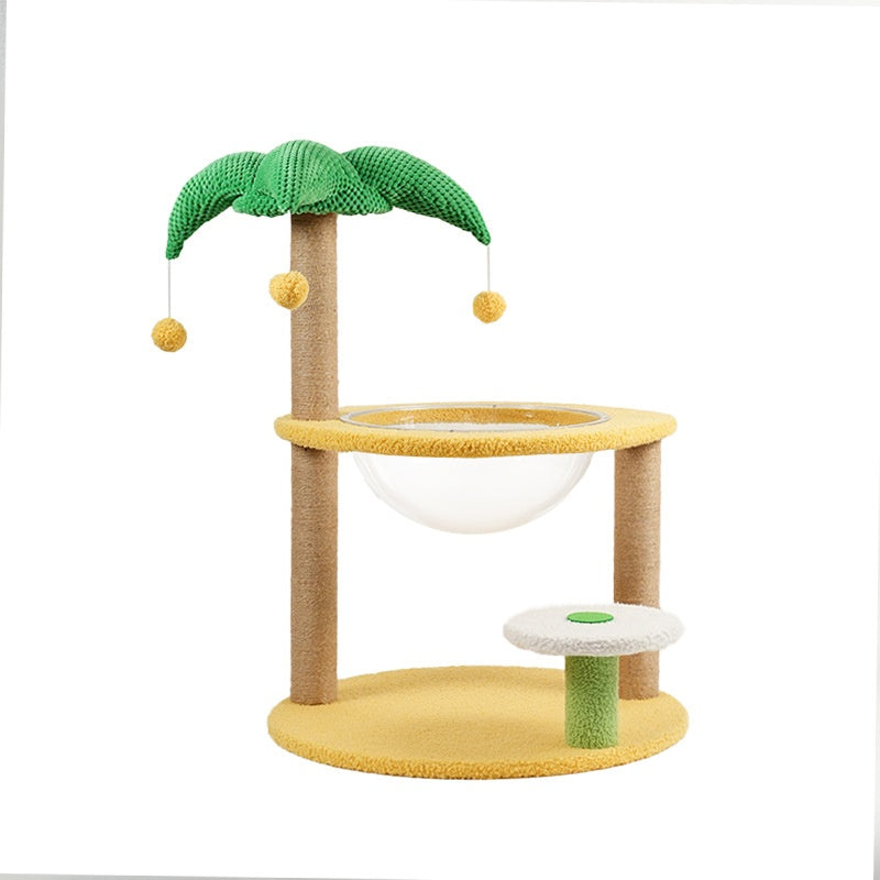 Arbre Cat compact avec lit Cat intégré et jouets