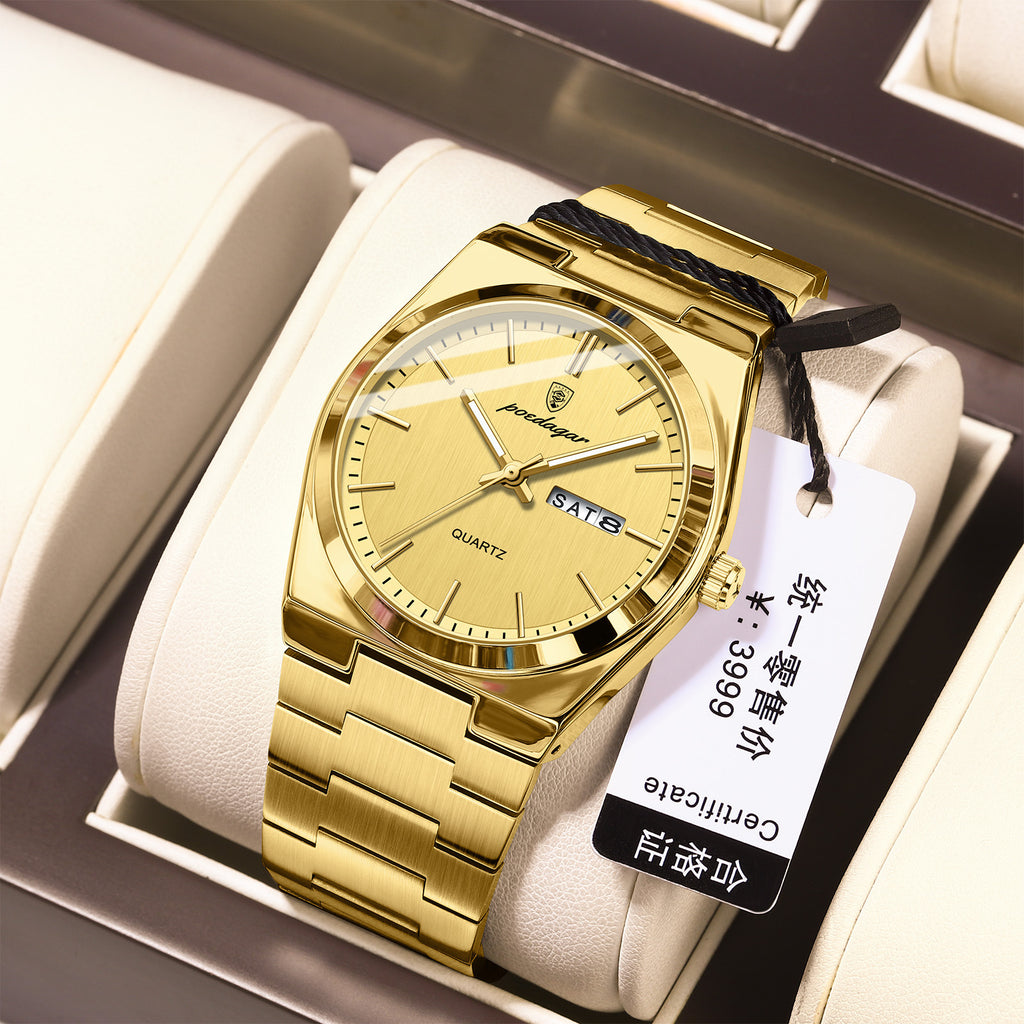 Montres Homme ultra-mince étanche Lumineux