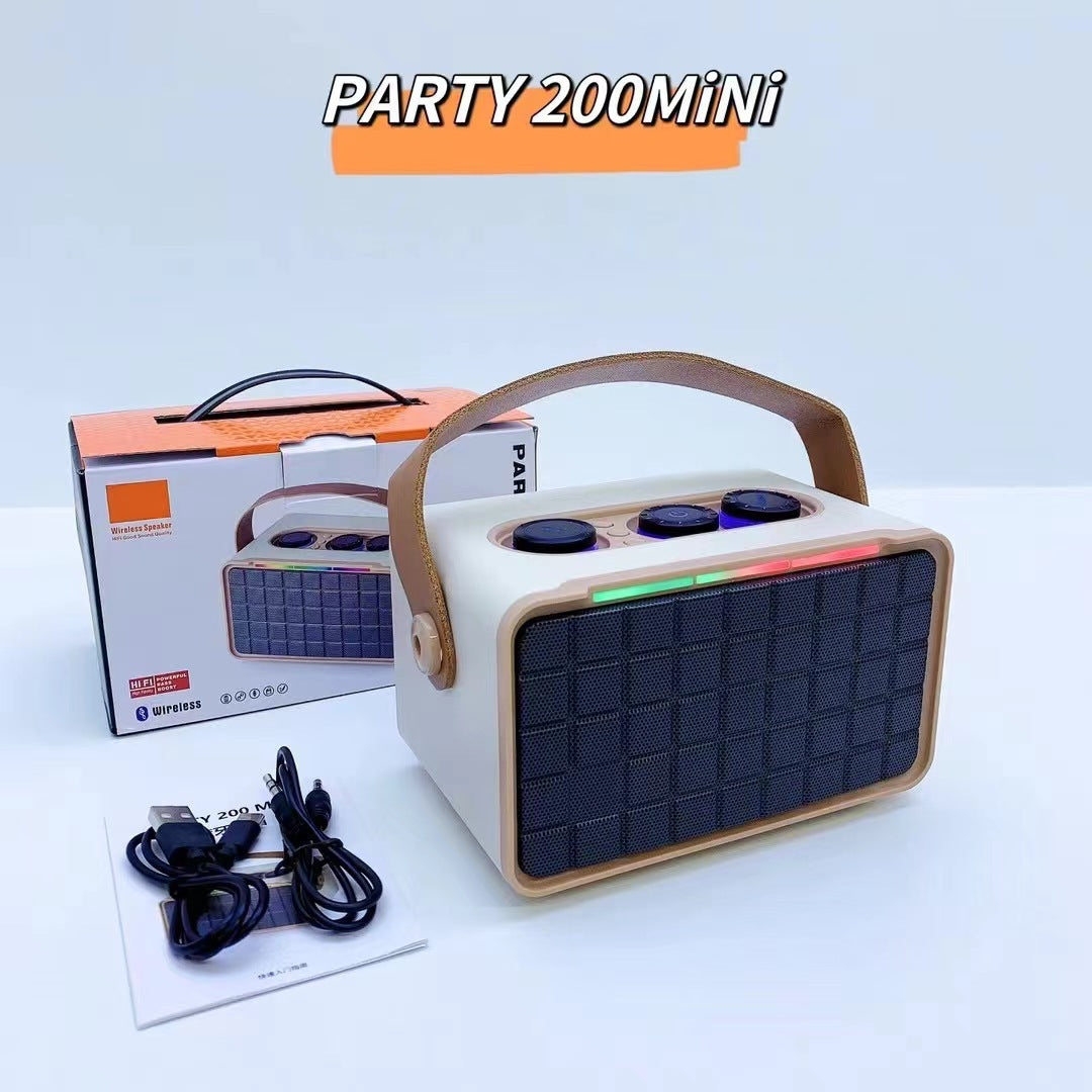 Haut-parleur Bluetooth extérieur RGB double-parleur portable