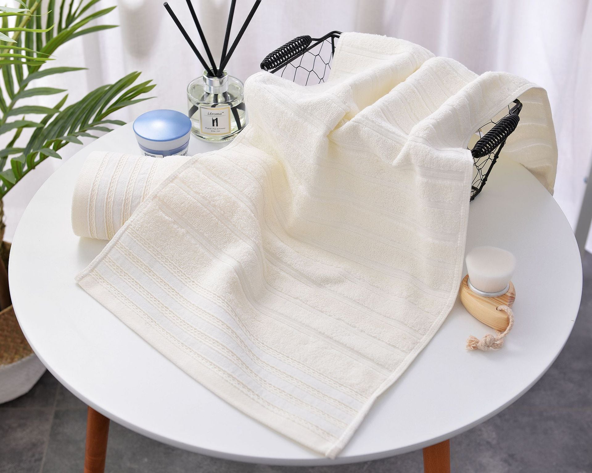 Serviettes de bain en coton coton