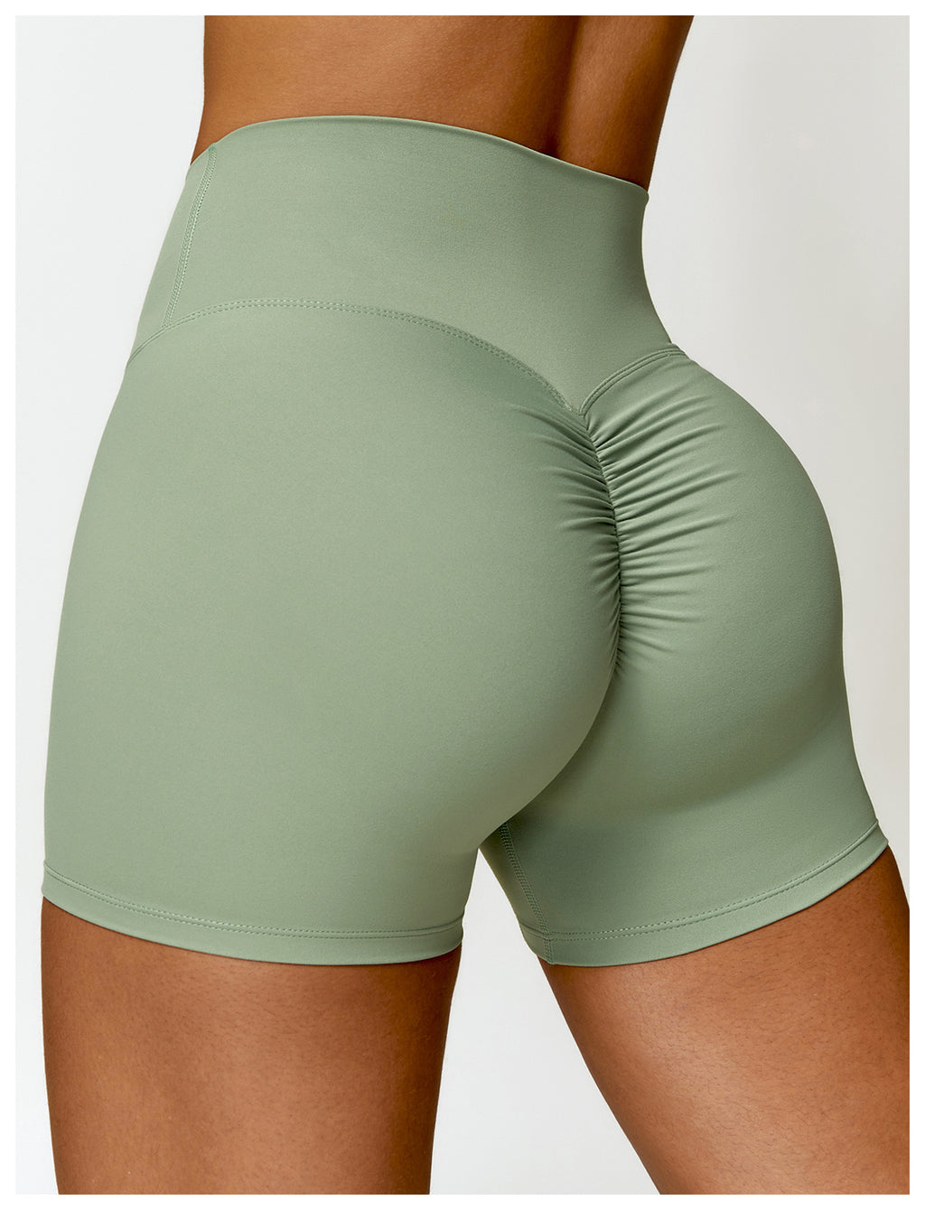Short de yoga haute taille Belly Contracting Peach Hip Lifting Sport Short