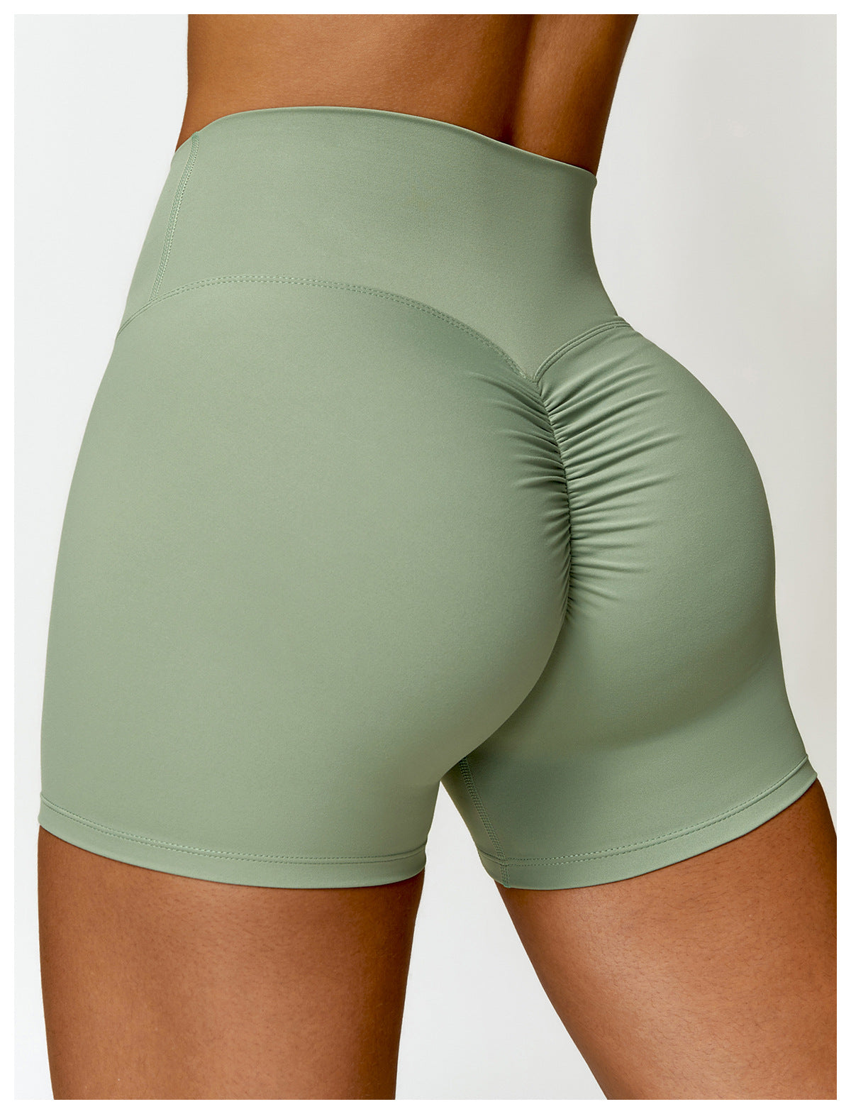 Short de yoga haute taille Belly Contracting Peach Hip Lifting Sport Short