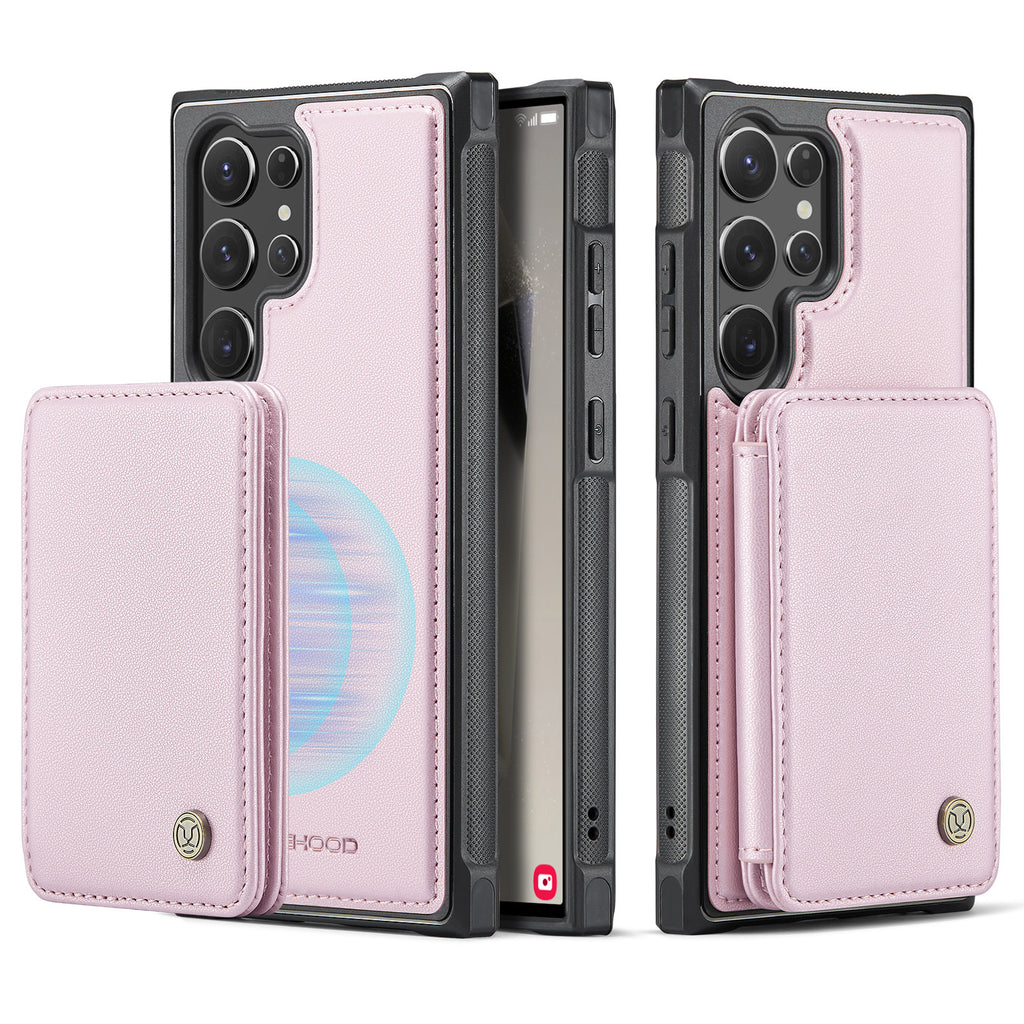Carte magnétique Business Drop-résistante boîtier de téléphone en cuir
