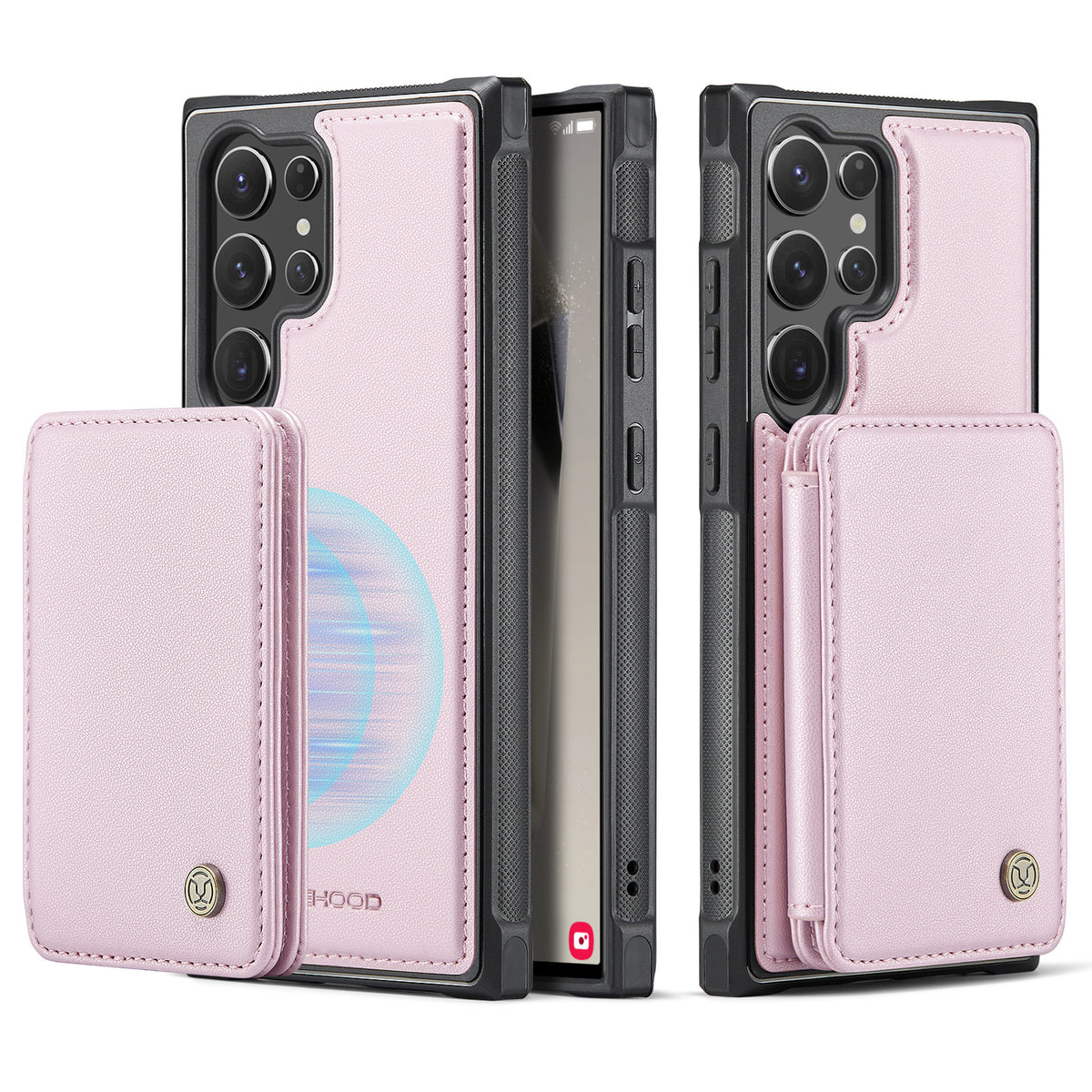 Carte magnétique Business Drop-résistante boîtier de téléphone en cuir
