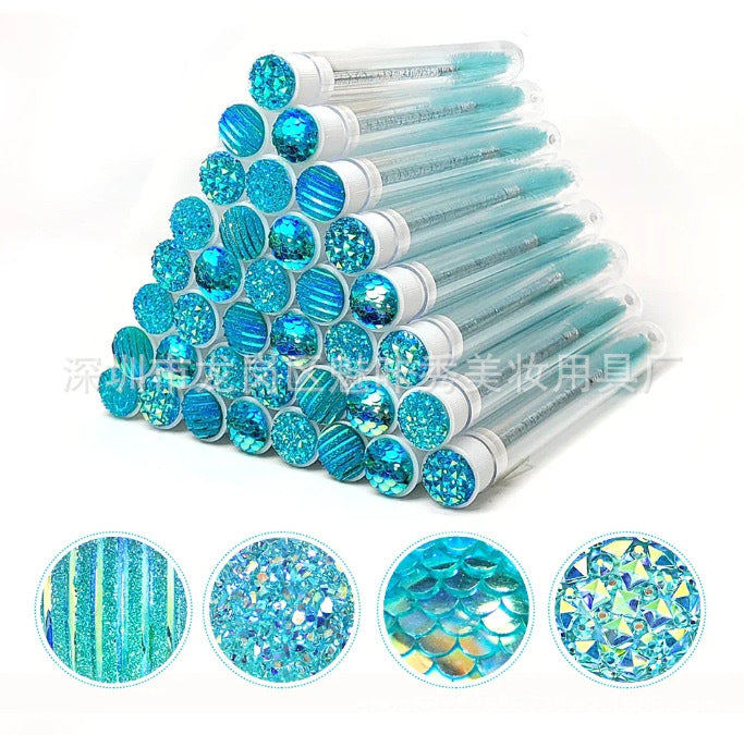 10 - 50 PCs jetables cils et brosses Mascara Diamond Lash Spoolie Wands pour maquillage