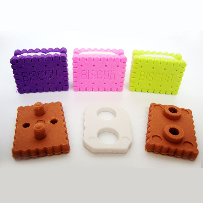 Sandwich Biscuit Shape Eraser DIY Cake alimentaire amovible