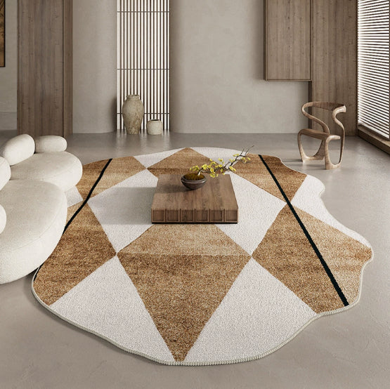 Couverture souple de style Wabi-Sabi Retro Épaisseur de tapis insonorisé facile à prendre en charge pour rug