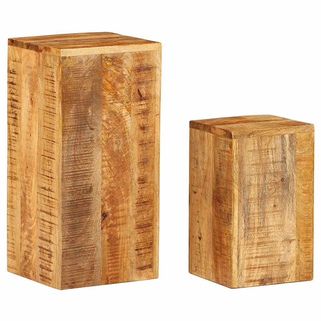 Plant Stand 2 pcs. Bois de mangue solide