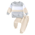 Garçons et filles Ensemble de pantalons à manches longues à col rond
