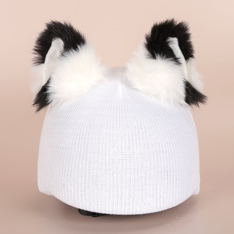 Mignon casque de dessin animé et couverture de chapeau