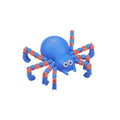 Modèle araignée mécanique changeant-bleu-ABS-1 pièce