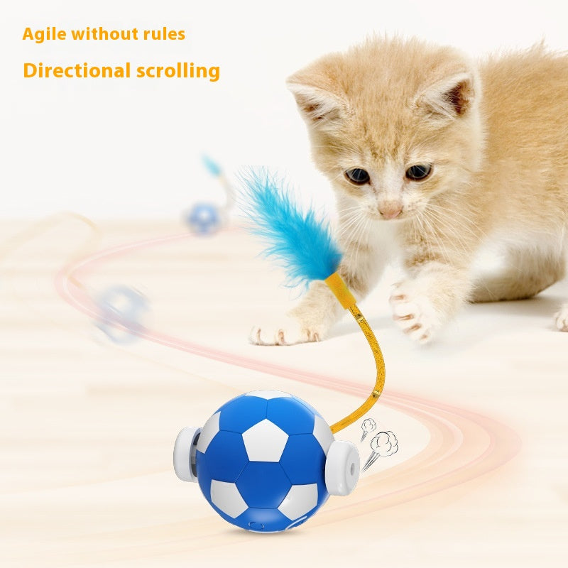 Balle interactive de saut d'animaux de compagnie à l'auto-Hi pour chat électrique résistant aux piqûres