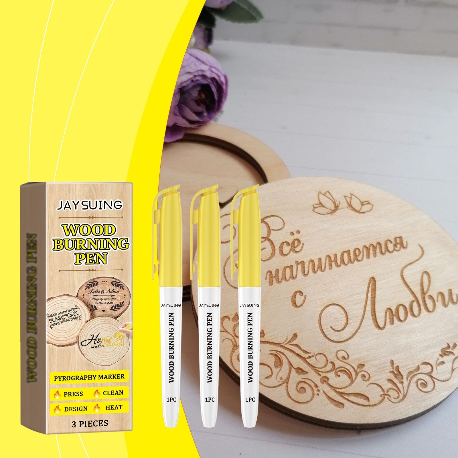 JAYSUING Wood Burning Craft Marker Set