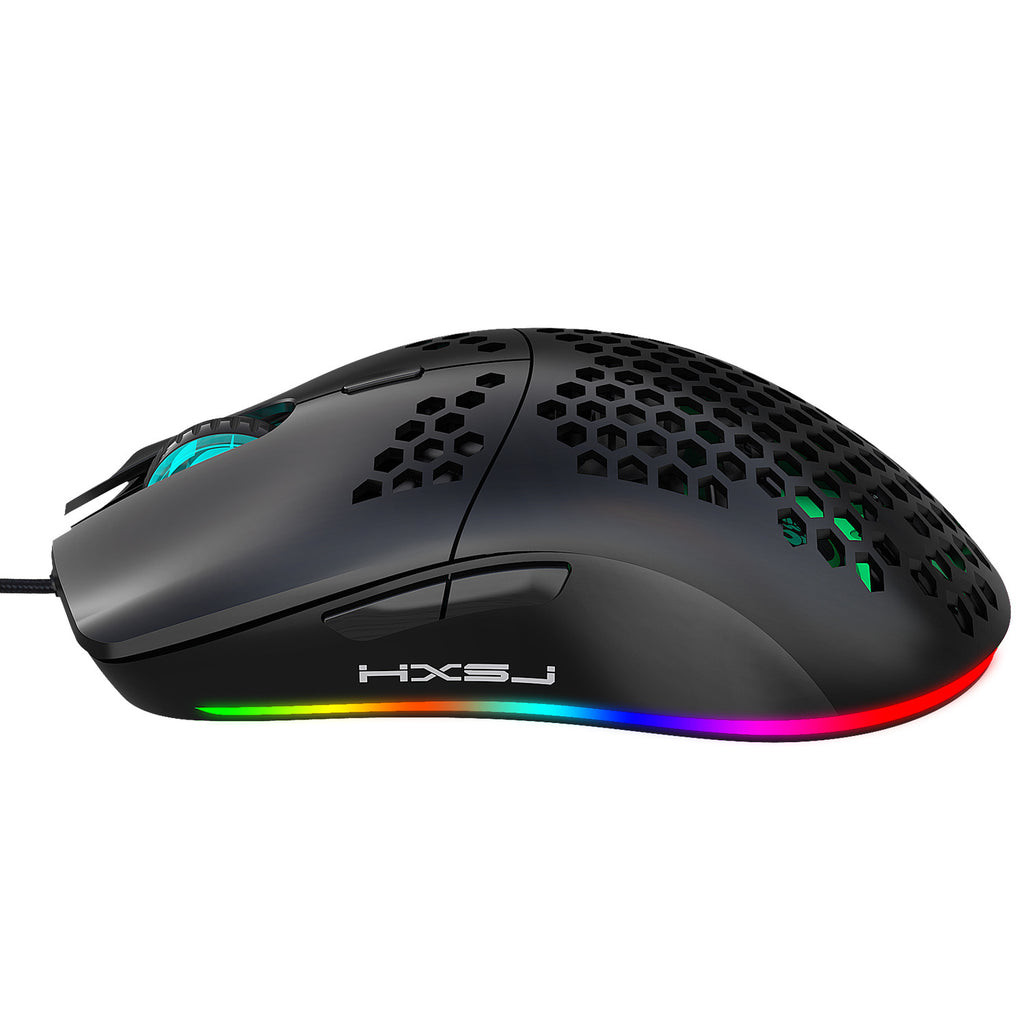 Léger Honeycomb Shell Hole Jeu Souris filaire