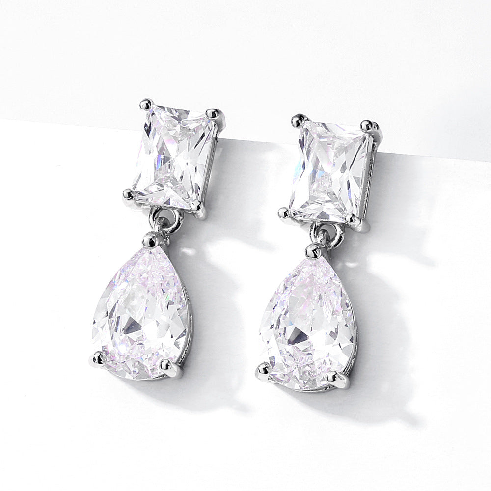 Boucles d'oreilles rétro longue goutte pour femmes
