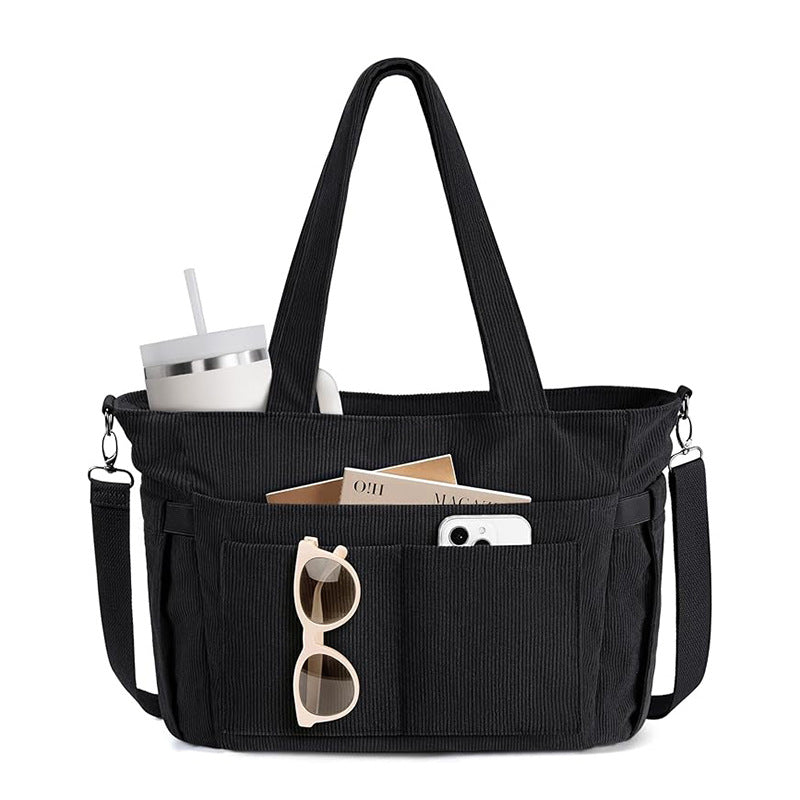 Feihong Plaid Tote Bag Design élégant Grande capacité