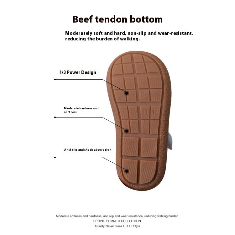 Chaussures Petit Cuir pour Enfants Non-dérapant Soft Bottom Fille Mignon Princesse Chaussures de Cartoon