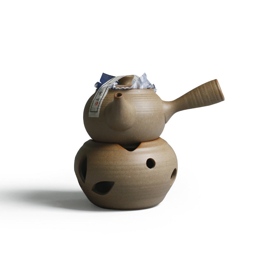 Ensemble de thé à beurre d'alcool en céramique