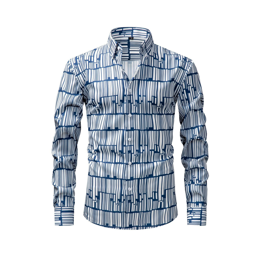 T-shirt pour homme à manches longues imprimé numérique à quatre voies Jiana