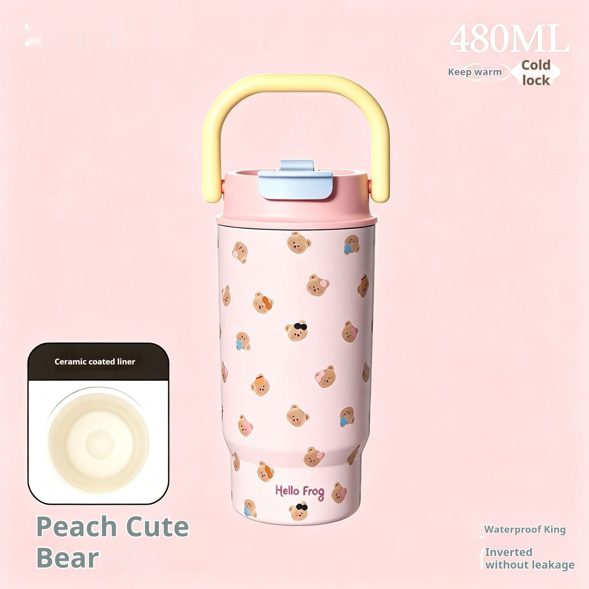 Dual-use straw water bottle