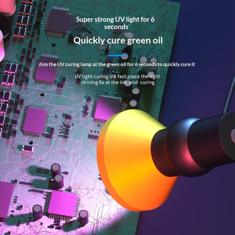 Lampe de protection UV USB pour masque à souder vert